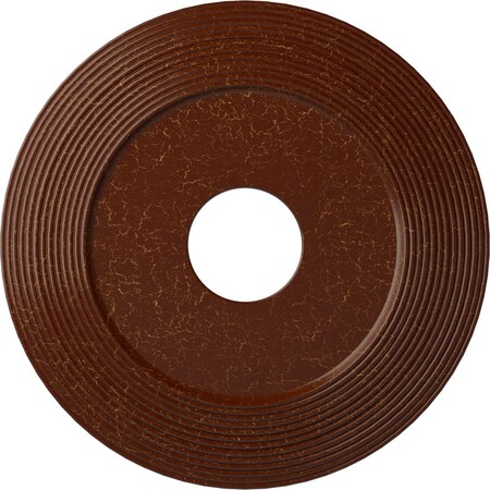 Adonis Medallion (Canopies up to 10 1/4"), 16 1/8"OD x 3 5/8"ID x 1"P, Burnished Mahogany Crackle